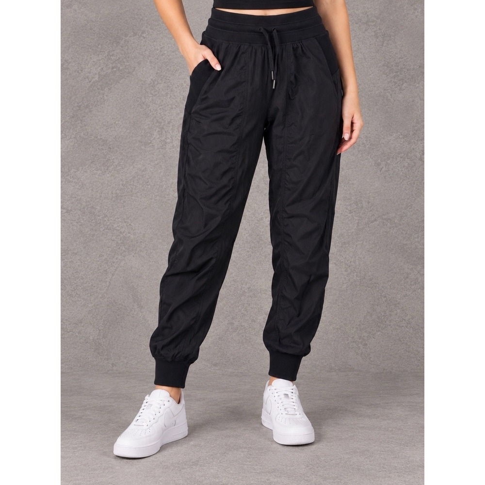 Lululemon Dance Studio Mid Rise Joggers Womens 6 Black Stretch Tapered Pants